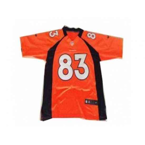 Nike Denver Broncos 83 Wes Welker Orange Elite NFL Jersey